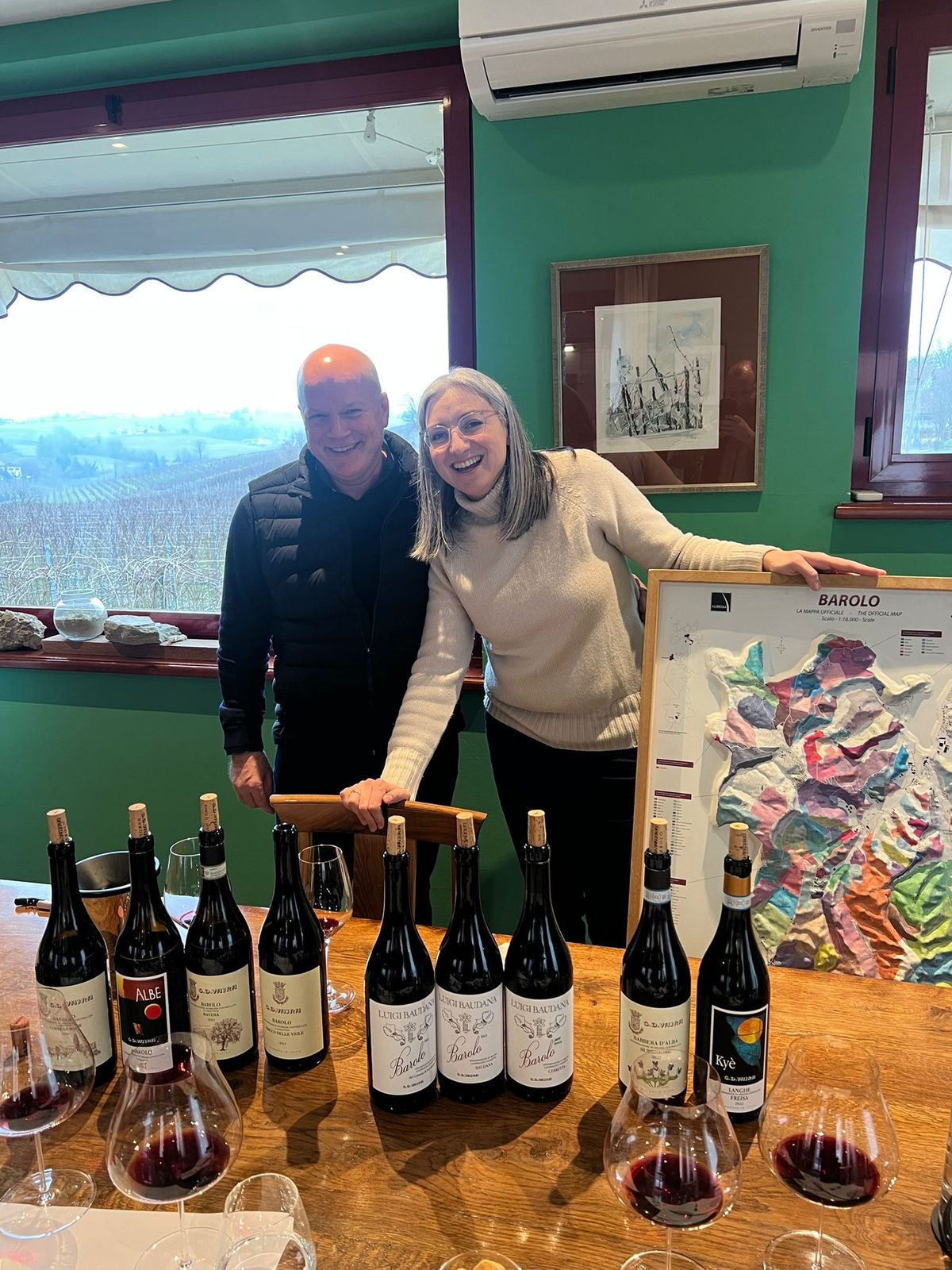 One of Andrew's all-time favorite Barolo producer G.D. VAJRA with Francesca Vajra
